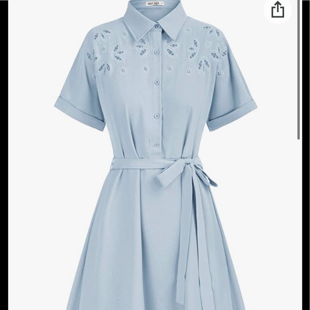 NWT grace Karin dress size large blue